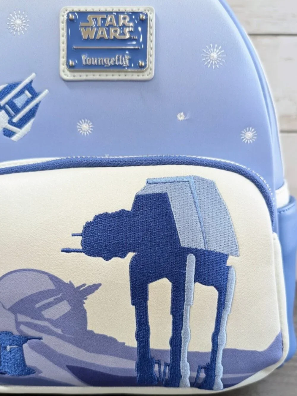 Star Wars Loungefly Mini Backpack Hoth AT-AT Empire Strikes Back Blue